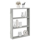  Vegghylle betonggrå 43x9x60 cm konstruert tre 8721158650832