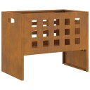 Ildsted Rektangulær 50x30x40 cm Værbestandig Stål