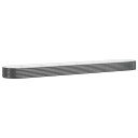 vidaXL Plantekasse pulverlakkert stål 544x100x36 cm antrasitt