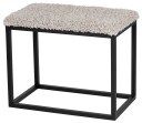 Skinnwille Palle Benk 60x35 cm Sand/Black