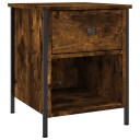 vidaXL Nattbord røkt eik 40x42x50 cm konstruert tre