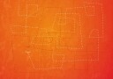 The Abstract Orange Poster Plakat / 21x30cm