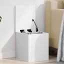  Oppbevaringsboks hvit 30x35x35 cm konstruert tre