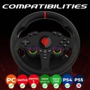 Subsonic Superdrive 220 RS Ratt + Pedaler PC PS4 Xbox One Xbox Series S/X Nintendo Switch/Switch 2 SA5720 1