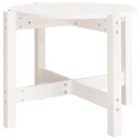 vidaXL Salongbord hvit Ø 62,5x45 cm heltre furu