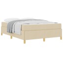  Sengestamme med madrass Krem 140 x 190 cm stoff