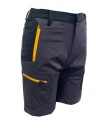 Breheim Storhøi Shorts Dame Grå med gul zip