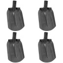 vidaXL Spadehode 4 pcs sølv 33 x 21 cm Pulverlakkert stål