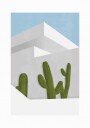 Minimalist Desert Cacti Plakat / 70x100
