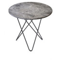 Ox Denmarq Mini O Table salongbord marmor grå, sortlakkert stativ