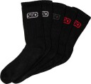 SBD Apparel SBD Classic Crew Socks 5 Pack Black Black X large