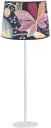 PR Home Base bordlampe Matt hvit/mønstret skjerm 58 cm Hvit