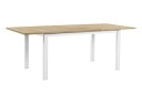 Brafab Lyon spisebord Teak/matt hvit 152 - 210 x 92 cm Hvit