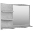 vidaXL Baderomsspeil betonggrå 60x10,5x45 cm sponplate