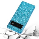 Google Pixel 8a Glitter Series Hybrid-deksel Blå