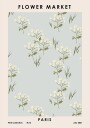 Flower Market Paris Poster Plakat / 40x50cm