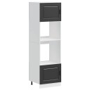 Ovnskap 2 stk Lucca svart konstruert tre 8721158506405