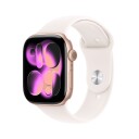 Apple Watch Series 11 GPS 46mm Rose Gold Aluminium Case with Light Blush Sport Band S/M