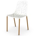 Fast Forest Spisestol Iroko/White