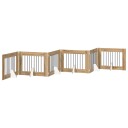 Vidaxl Foldbar Hundegitter Med Stativer 6 Stk. Artisan Eik 482 cm