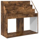 vidaXL Barneskrivebokhylle Røkt eik 72,5 x 29,5 x 69 cm Konstruert tre