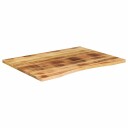  Skrivebordsplate med kurve 100x80x2,5 cm heltre grovt mangotre 8721012089174
