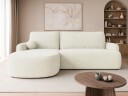 Branrel 3 seters sofa med divan   hvit