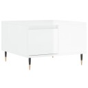 vidaXL Salongbord høyglans hvit 55x55x36,5 cm konstruert tre