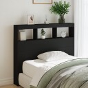  Hodegavl skap med LED svart 120x17x102 cm 8721012465053