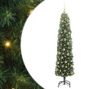  Kunstig juletre med 300 LED grønn 180 cm PVC og stål og plast