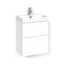 Macro Design Crown Servantskap 2 Skuff- med Light 70 Servant Hvit / 45cm Frame