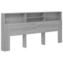 vidaXL Sengegavlskap grå sonoma 220x19x103,5 cm