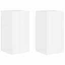  TV Veggskap 2 pcs Glanset Hvit 30 x 31 x 60 cm Konstruert tre