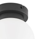 Lindby Tavino taklampe, kuleskjerm, svart