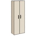 vidaXL Skoskap kremhvit 60x30x166 cm stoff