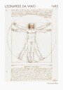 Leonardo da Vinci Vitruvian Man Plakat Plakat / 30x40cm