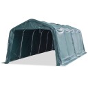 vidaXL Flyttbart kvegtelt PVC 550 g/m² 3,3x8 m mørkegrønn