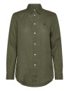 Polo Ralph Lauren Classic Fit Linen Shirt - Green - L
