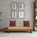 Fynros 2 seters Sovesofa   Natur/Lysebrun