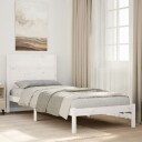  Ekstra lang sengeramme uten madrass hvit 100x220 cm heltre