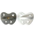Hevea Smokker 3–36 Md. 2-pack Naturgummi Stone Cloud Hevea 3-36 md Smokk Grå
