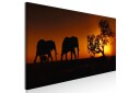 Tavla Elephant Family Orange 135x45  