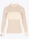 Twentyfour Aurora Aya Ull Half Zip Hvit 44