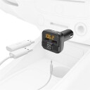 Hama FM-Sender med AUX og USB for Mobil og Nettbrett, Svart