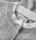 Name It Cardigan   NkfNikita   Strikk   Grey Melange   Name It   9 10 år (134 140)   Cardigan Grå Hvit