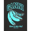 Ganni Dame Topper Svart XS,