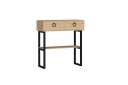 Valeri Konsollbord 90x90 cm Lys Brun   Hanah Home