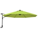 vidaXL Veggmontert parasoll eplegrønn 290 cm