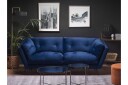 Lenvik 3 seters Sofa   Fløyel/Blå