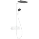 Hansgrohe Raindance Alive Q Showerpipe dusjsett, vannsparende, matt hvit